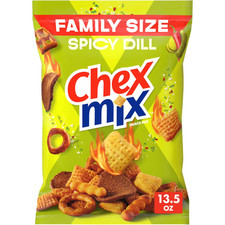 Chex Mix Spicy Dill Snack Mix, Savory Snack Bag, Family Size, 13.5 oz picture