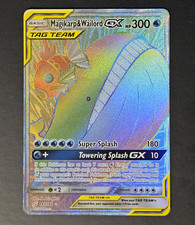 Magikarp & Wailord GX #183 Sun & Moon Team Up Rainbow Secret Rare 🔥 picture