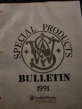 Rare Vintage 1991 Smith & Wesson Dealer Binder 27 Pages Specials Models 19 27 29 picture