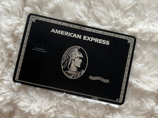 Customizable Metal AMEX Card W Small Chip Slot & Mag Strip - Centurion Design picture