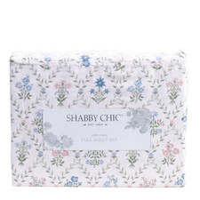 Shabby Chic QUEEN Sheet Set 100% Cotton Vienna Vines botanical floral sheets NEW picture