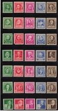 US Stamps Scott # 859 - 893 Famous Americans Issue - Mint OG NH picture