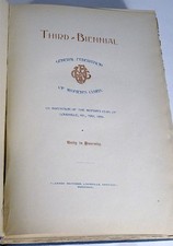 Antique 1896 THIRD-BIENNIAL-General Federation of WOMEN'S CLUBS-Louisville, KY picture
