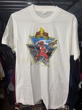 Vintage 90s Youth Kids Power Ranger T-shirt Y-XL Brand New Old Stock Rare picture