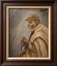 Antique Signed Vincent van gogh Oil –hand painted  Picasso Monet era orignal art picture