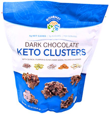 Gourmet Gatherings Dark Chocolate Keto Cluster 16 Oz EXP 03/2027 picture