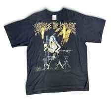 Vintage 1997 Vintage CRADLE OF FILTH Dead Girls Don't Say No Black Metal Tee XL picture