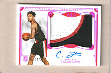 2025-26 Panini Origins Caleb Love RC RPA Pink #14/25 Nat Treasures Blazers No.18 picture