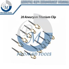 YASARGIL Aneurysm Clips neurosurgery surgical instruments 20 Pcs picture