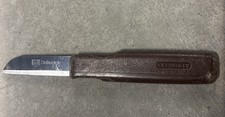 Vintage Solingen Germany Sheepsfoot Paring Knife Brown Handle 6 7/16” picture