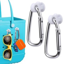 Mity rain 2PCS Key Holder for Bogg Bag, Accessories SZX-661-9, White picture