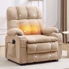 Oversized Power Recliner Chair with Heat & Massage, Electric Reclining Chair picture