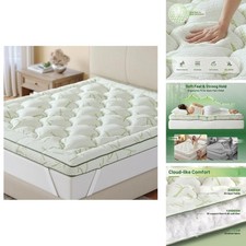 Homkdom 3 Inch Queen Mattress Topper Pressure Relieving for Back Hip picture