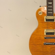 Solid Body Electric Guitar Flamed Maple Top HH Open Pickups Yellow  picture