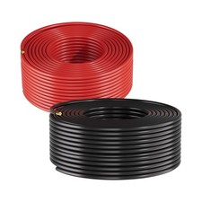 Uimoso Solar Panel Wire 100 ft Black and Red 10 AWG Tinned Copper Cable picture