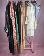 Lot of 12 Antique 1910s 1920s 30s 40s Vintage Clothing Tops Robe Kimono Dresses picture