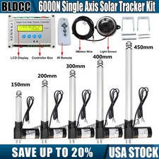 6000N LCD Single Axis Solar Tracker Sunlight Tracking 12V Linear Actuator System picture