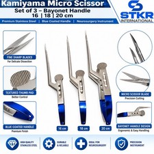 Kamiyama Micro Scissor Bayonet Handle Set 3 Bayonet Straight Sharp 16- 18-20cm picture