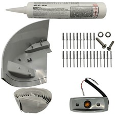 116404 Curbside Front Roof Corner Cap, Gray Replacement Corner Molding Compat picture
