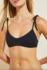 Eberjay Dylan So Solid Black Bikini Swim Top L19840 Size Small picture