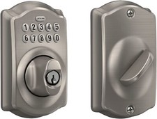 Schlage BE365 CAM 619 Camelot Keypad Deadbolt Electronic Keyless Entry Lock picture