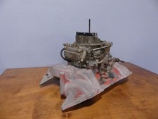 Edelbrock DP4B Chryler 2836149 Vintage Intake Manifold w/ Holley 6160 Carburetor picture