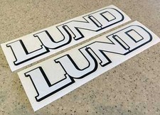 Lund Vintage Fishing Boat Decals Die-Cut 12