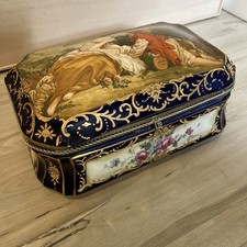 ✨RS Prussia Porcelain Jewelry Trinket Box 10.5