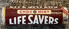 Vintage 1950’s-60’s LIFE SAVERS CHOC-O-MINT CANDY ROLL  Sealed  NOS  Rare picture