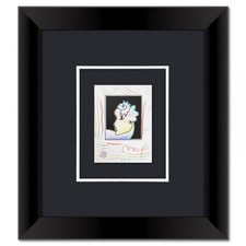 Peter Max, Framed One-of-a-Kind Mixed Media, Hand Signed with Registration Numbe picture
