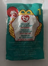 McDonalds Ty Freckles the Leopard #1 SEALED 1993 Tush Tag Rare Errors picture