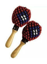 Maracas/Shekere Plastic Beaded By Tycoon Percussion Pro Matched Pair. picture