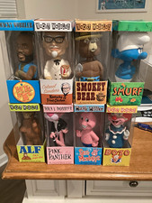Wacky Wobbler Bobblehead Lot Mr. T Colonel Sanders Smokey Bear Smurf ALF picture