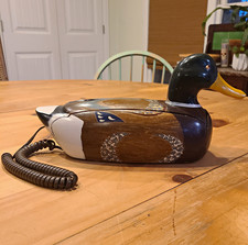 Vintage Telemania Duck Phone Landline,  Quack Ringer And Light Up Eyes All Work picture