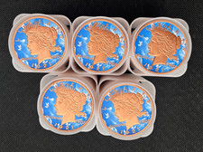 100 Pieces - 1  Oz .999 Fine Copper Peace Dollar Colorized Round picture