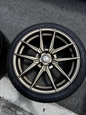 (Set-4) Touren TR94 18x8 5x108 Matte Bronze W/MATCHING TIRES 225/40 R18 Inch picture