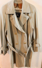 Rare Vintage Burberry London Bespoke,  80s/90s Beige Mid Length Trench Coat picture