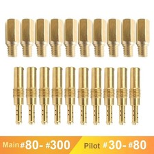 Pack of 10 Carburetor Jets M5 6mm Main & Pilot Jets for PWK Keihin Compatible picture