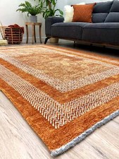 Alfa Rich Scandinavian Burnt Orange Washable Area Rugs for Living Room Bedroom picture