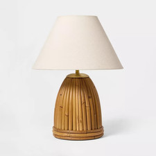 Woven Table Lamp - Threshold designed with Studio McGee 15.75 X 12 X 12 in-NEW picture