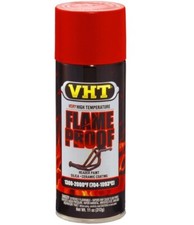 VHT SP109 High Temperature Flame Proof FLAT RED Header Spray Paint - 11oz picture