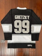 Vintage Wayne Gretzky jersey LA Kings Stanley-cup Men's size black men's size picture