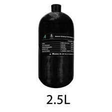 TUXING 4500Psi 2.5L Carbon Fiber Cylinder HPA 300Bar 30Mpa Mini Scuba Diving Tan picture