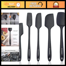 Premium 5-Piece Silicone Spatula Set - Heat Resistant 600°F, Non-Stick, BPA Free picture