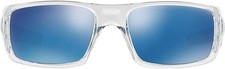 Oakley Crankshaft Rectangular Sunglasses OO9239-04 - ICE IRIDIUM/POLISHED CLEAR picture