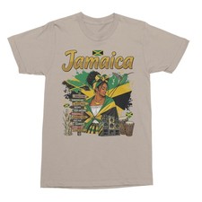 Jamaica Pride Inspired Tribute Patriotic Flag Design Unisex T-Shirt picture