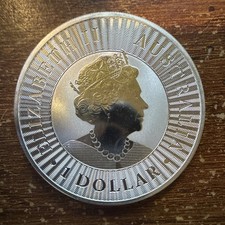 Perth Mint 2022 Australian Kangaroo 1 oz .9999 Silver $1 Coin picture