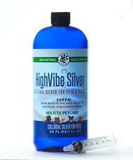  Colloidal Silver for Pets, Dogs, Cats, Birds 32 Oz. 20 PPM picture