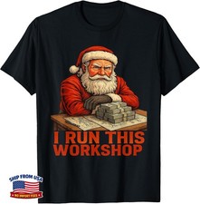Funny Christmas Gangster Santa Boss Attitude for Managers T-Shirt picture