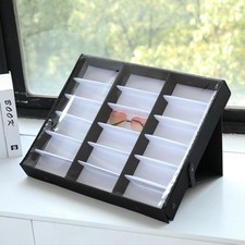 18pcs Eye Glasses Case Eyewear Sunglasses Display Storage Box Holder Organizer picture